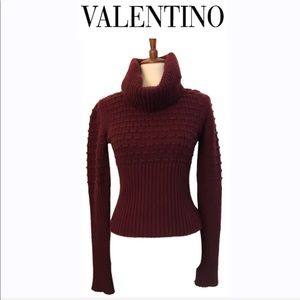 VALENTINO💋BurgundyCashmere Sweater